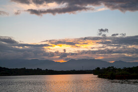 傍晚 晚霞 夕阳 日落 云彩 