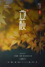 立秋海报