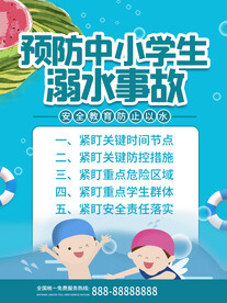 防溺水海报