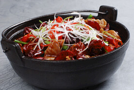 红白豆腐煮肥肠