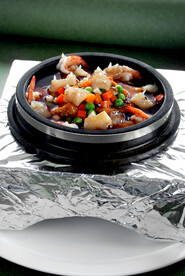 石锅海鲜烩豆腐