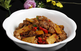 姜片爆鹅肉