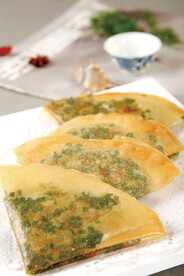 薄脆韭菜饼