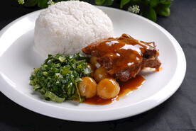 红烧土排骨捞饭