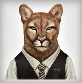 动物插画 彪马的画像