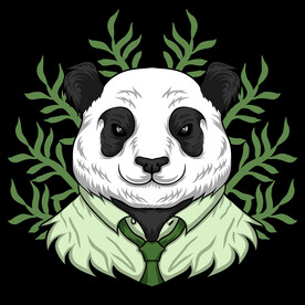 动物插画  大熊猫的头像