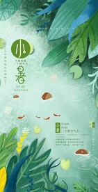 小暑 节气 海报