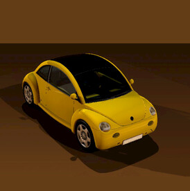 C4D模型甲壳虫汽车