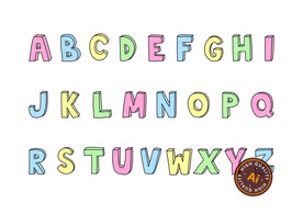 卡通字母艺术字体