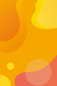 扁平风橙色背景