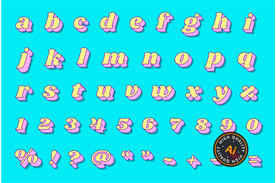 立体字母艺术字