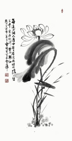 曹圣云 荷花作品