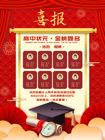 光荣榜海报