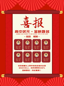 光荣榜海报