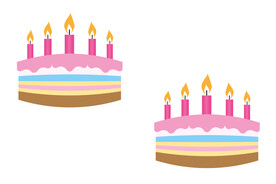 红色生日蛋糕