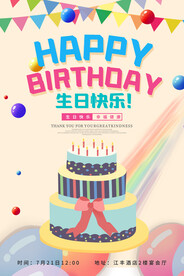 生日快乐海报