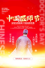 中国医师节海报