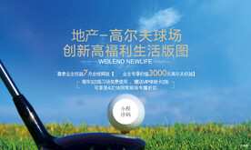 地产高尔夫展板