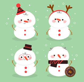 卡通雪人