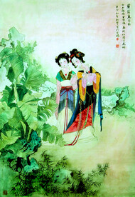 蕉荫觅句图