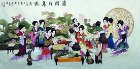 兰闺雅集图