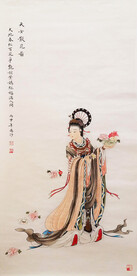 天女散花图