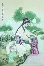 洗衣仕女图