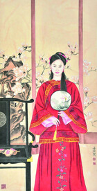 执扇仕女