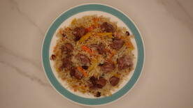 新疆碎肉抓饭