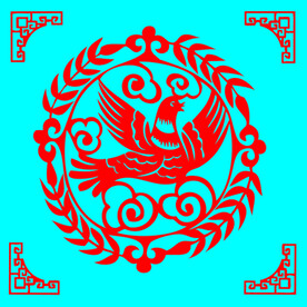 和平鸽剪纸