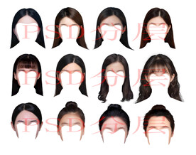 女人发型psd素材