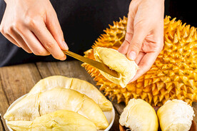 新鲜榴莲果肉水果