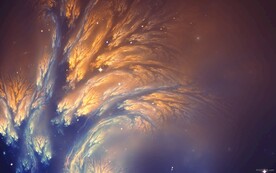 浓郁云涌数字艺术画