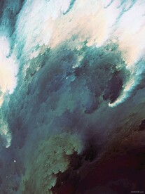 浓郁云涌数字艺术画