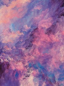 浓郁云涌数字艺术画