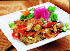 杂菌烩鹿柳