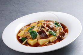 烧汁杂菌自制豆腐