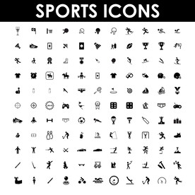 矢量运动图标ICON图片