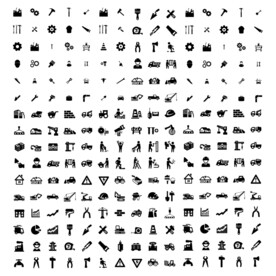 线性建筑图标图片