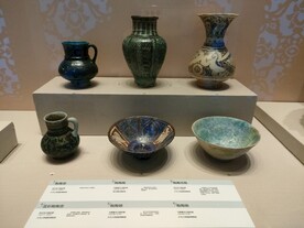 釉陶花瓶陶器叙利亚精品文物展览