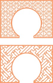 月亮门 花格