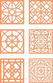 经典正方形花格
