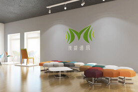 茂盛通讯logo室内效果图