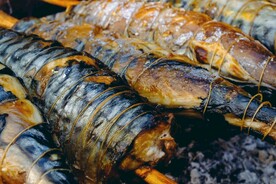 烧烤美食烤鱼图片素材