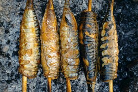 烧烤美食烤鱼图片素材