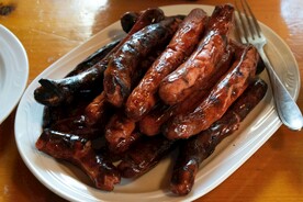 烧烤美食烤肠图片素材