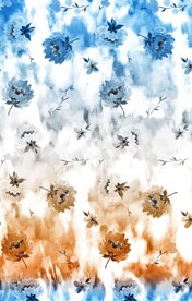 扎染  鲜花