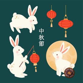 兔子手绘风
