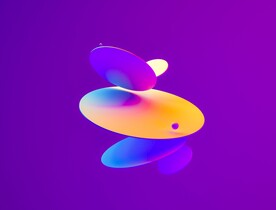 抽象炫彩科技感动态椭圆图片