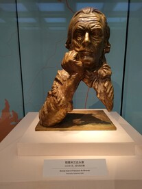 铜雕米兰达头像